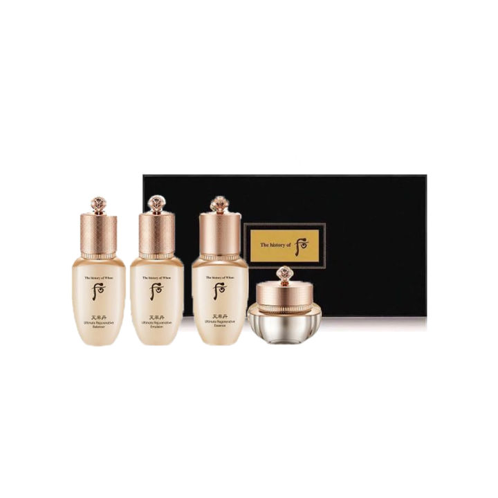 Set Dưỡng Da Tái Sinh Và Dưỡng Trắng Cao Cấp Whoo Cheonyuldan Ultimate Rejuvenative 4 Piece Special Set
