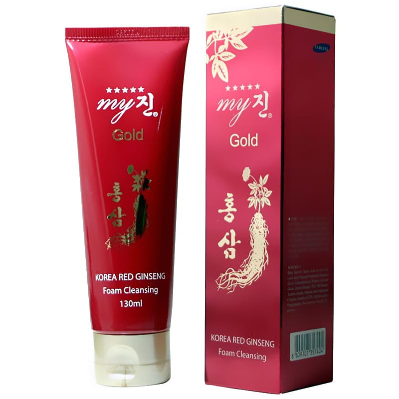 Sữa rửa mặt hồng sâm My Jin Gold Korea Red Ginseng Foam Cleansing (130ml).