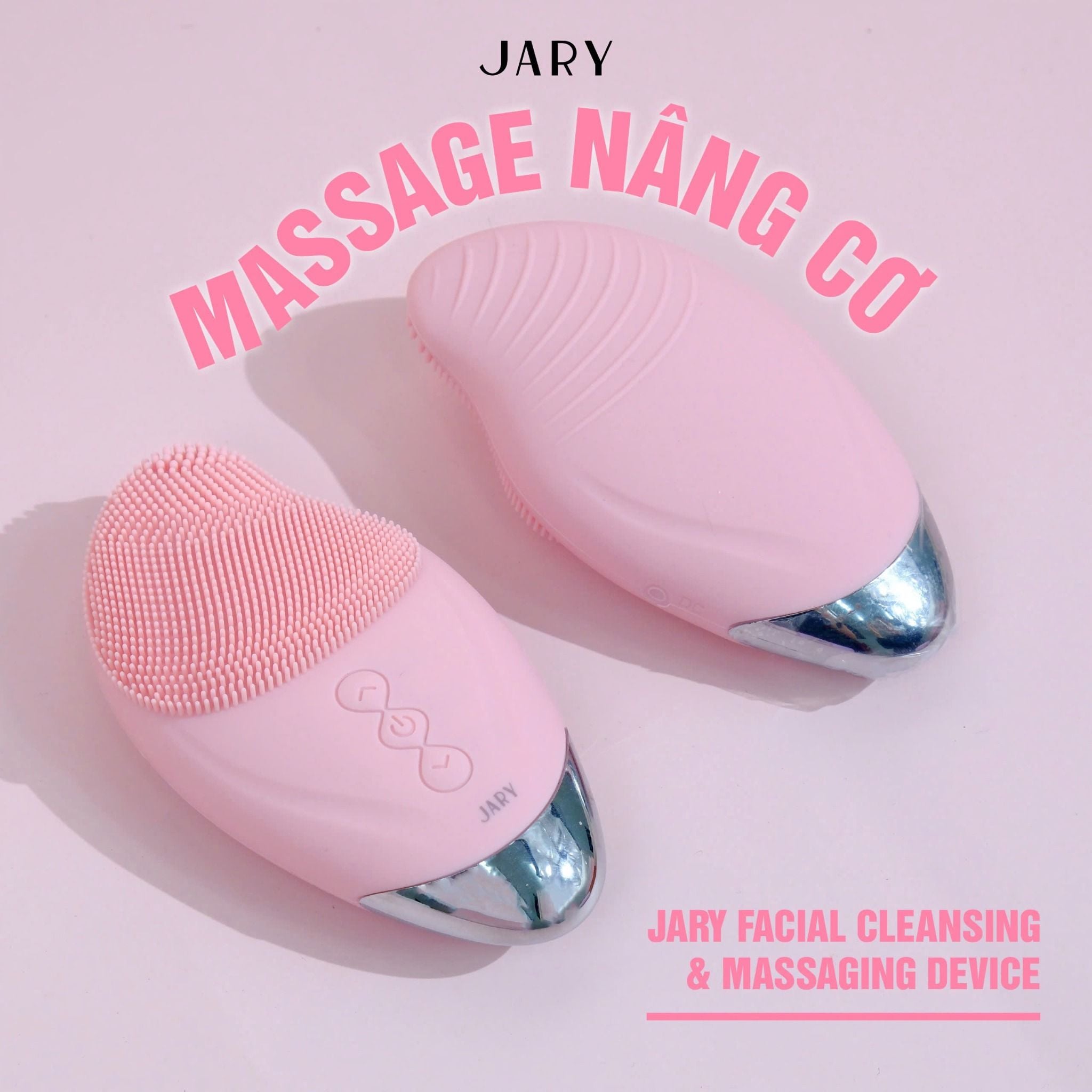 Máy Rửa Mặt Và Massage JARY Facial Cleansing & Massaging Device - Màu Hồng (Pink)