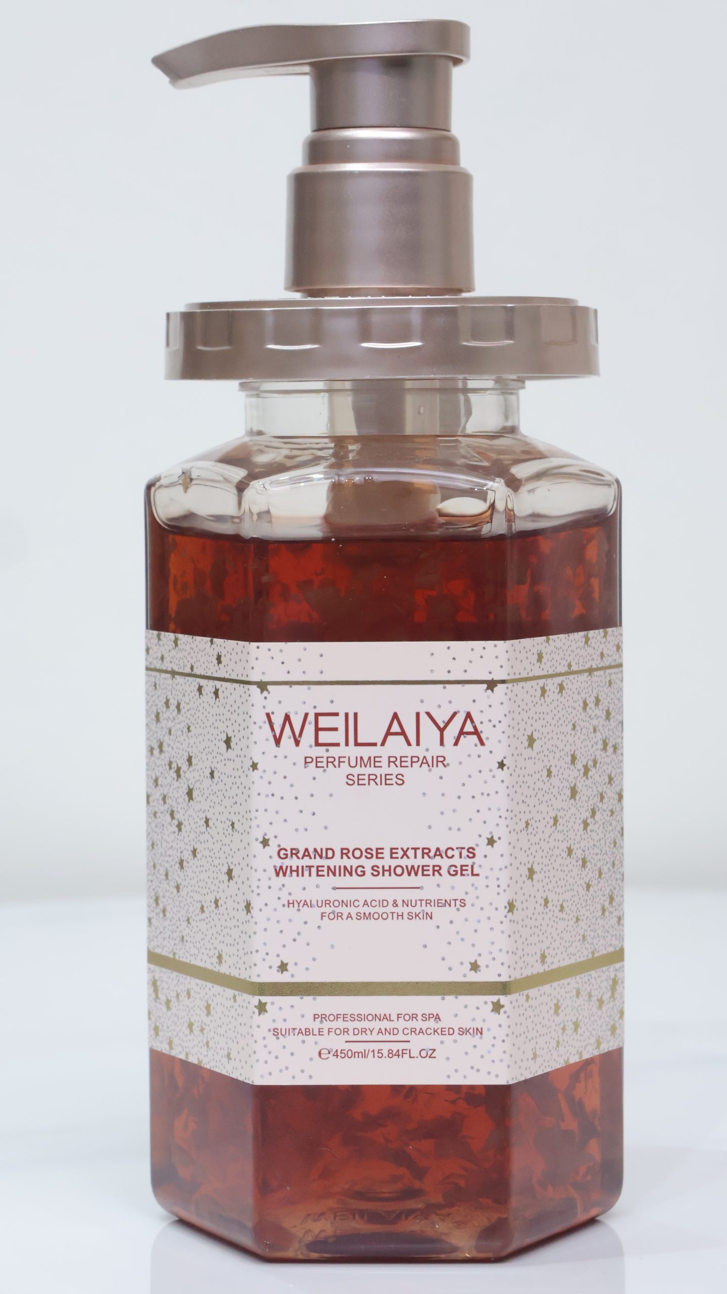 Sữa Tắm Cánh Hoa Hồng Weilaiya Grand Rose Extracts Whitening Shower Gel 450ml