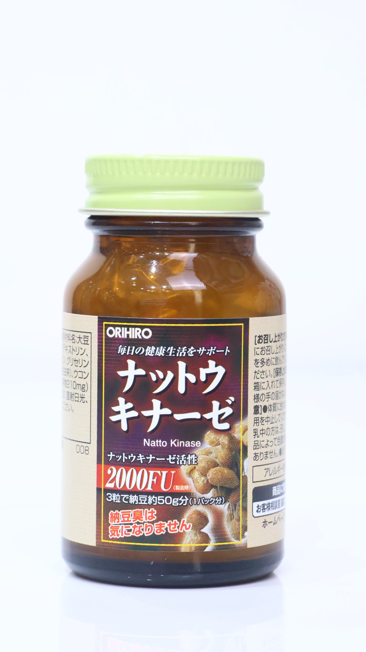 Viên uống Orihiro Natto Kinase 2000FU (Hỗ trợ chống đột quỵ)