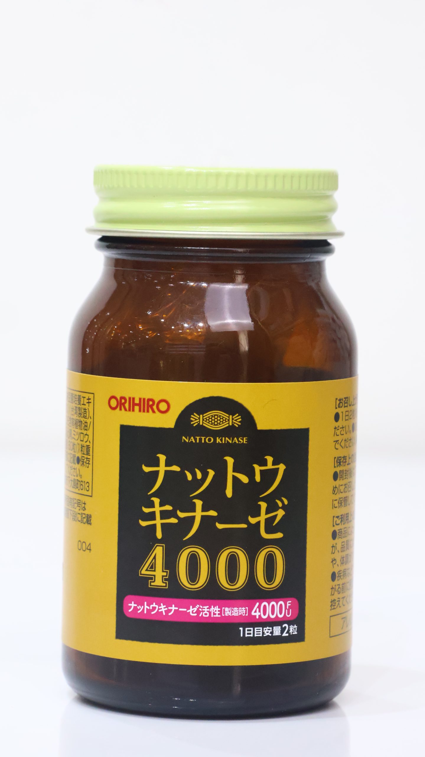 Viên uống Orihiro Natto Kinase 4000FU (Hỗ trợ chống đột quỵ liều cao)