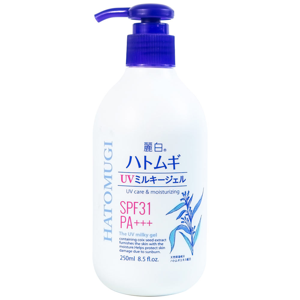 Sữa dưỡng thể chống nắng Reihaku Hatomugi UV Milky Gel SPF31 PA+++ 250ml