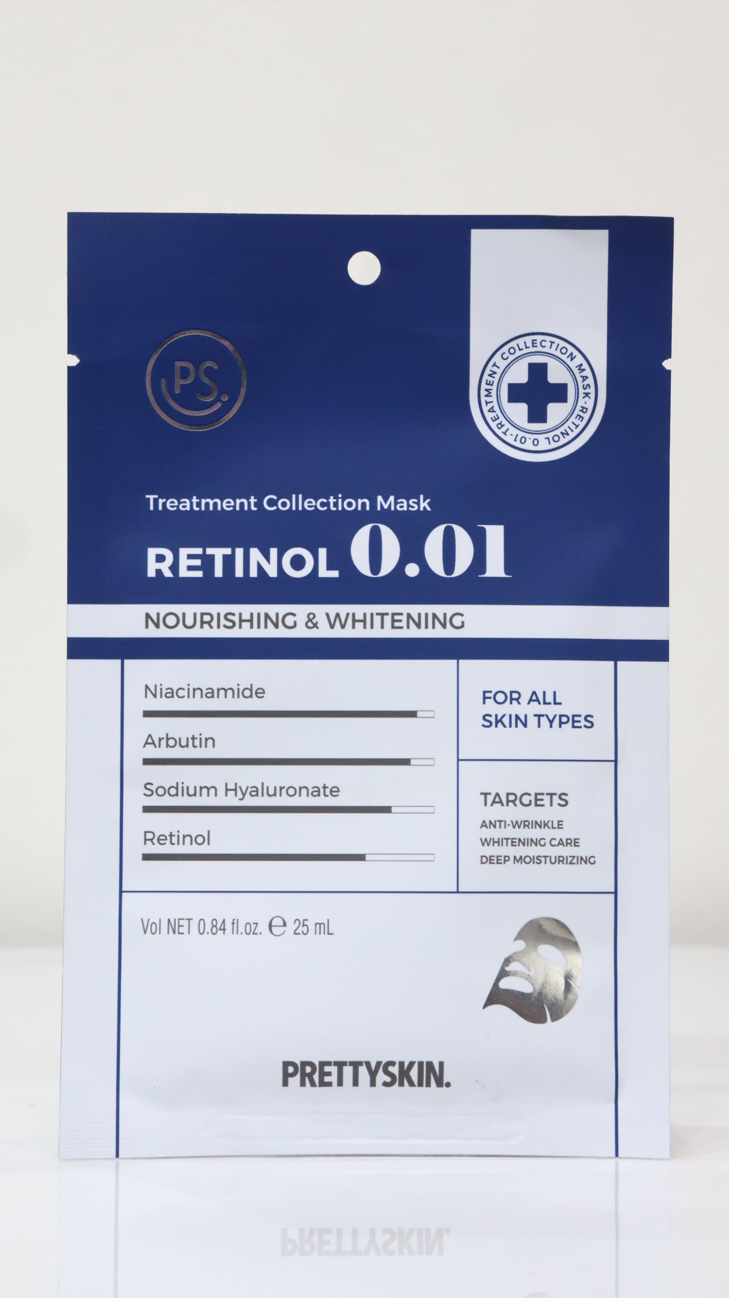 Mặt nạ PrettySkin Treatment Collection Mask Retinol 0.01 Nourishing & Whitening.