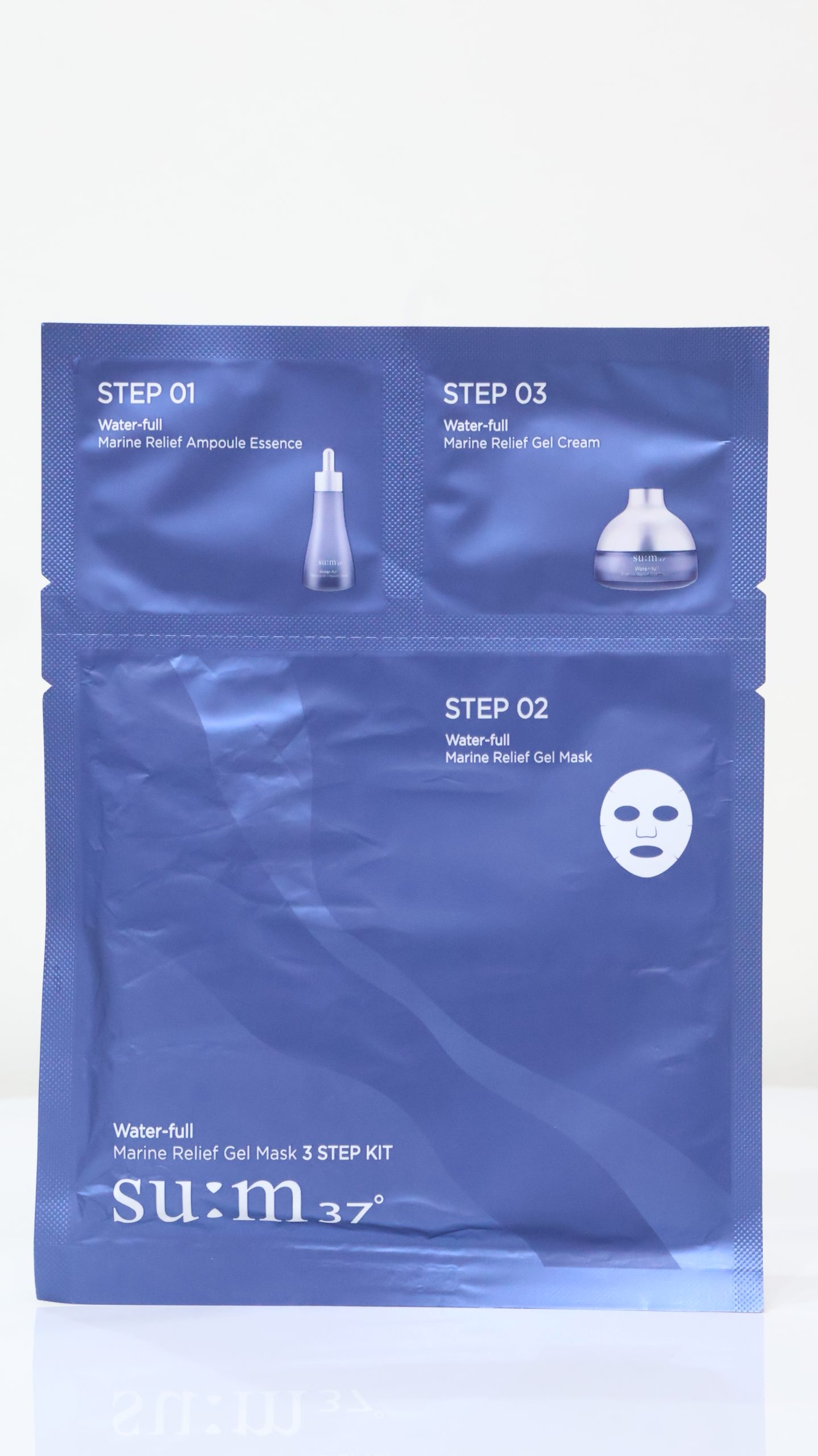 Mặt nạ su:m37° Water-full Marine Relief Gel Mask 3 STEP KIT