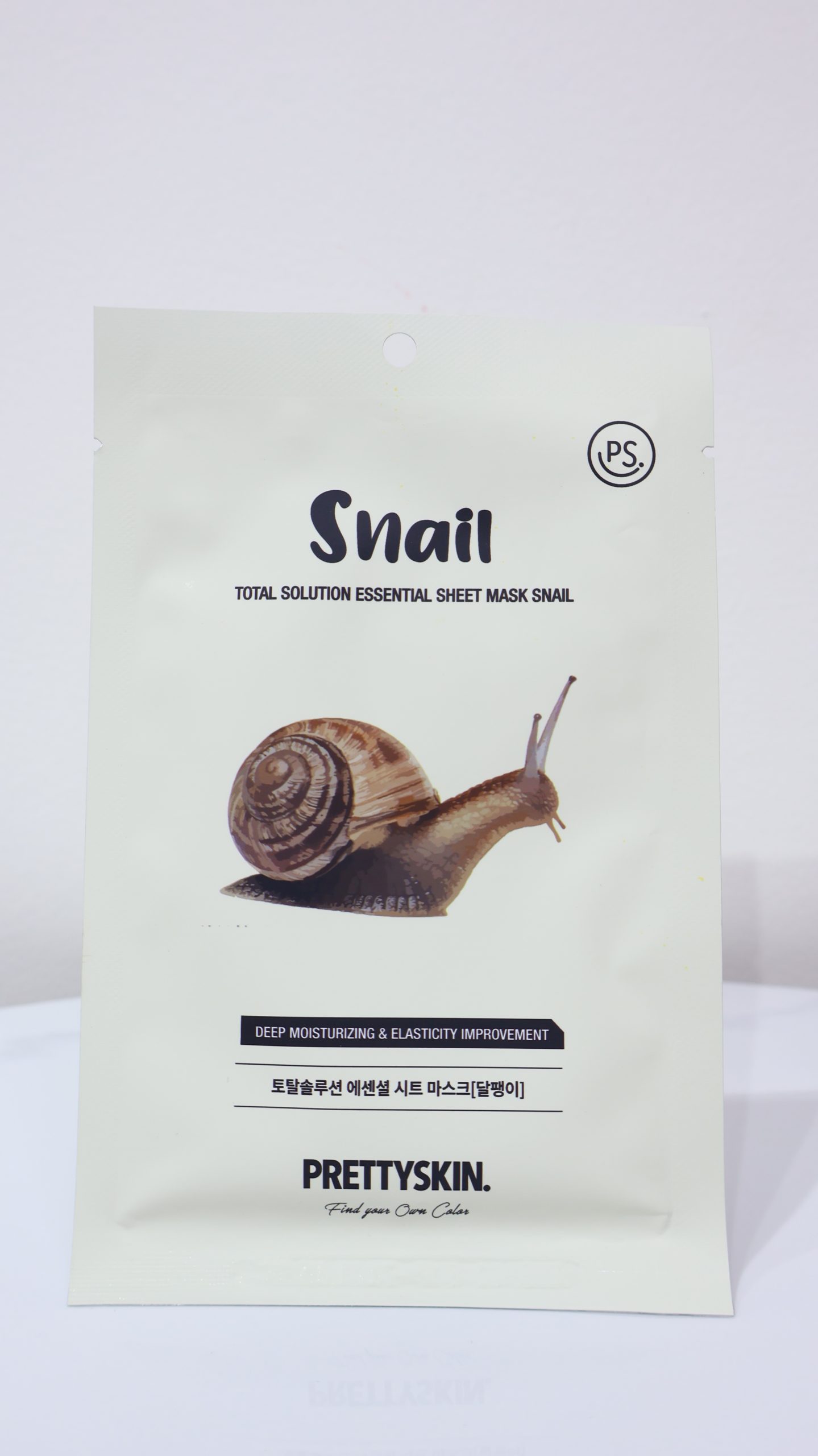 Mặt nạ giấy PrettySkin Total Solution Essential Sheet Mask - Snail