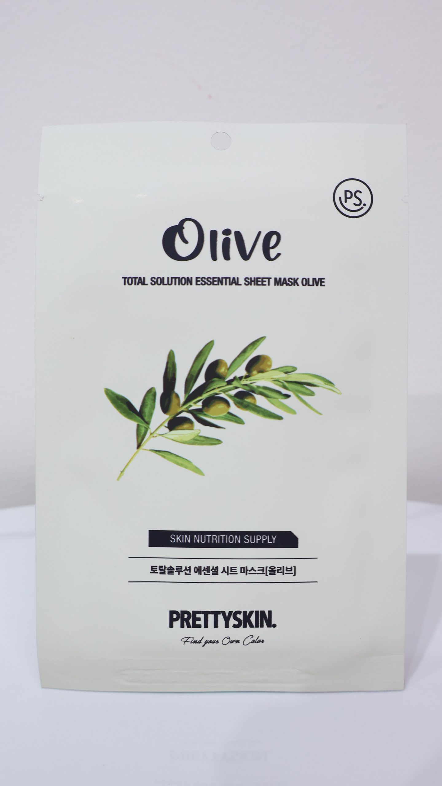 Mặt nạ giấy PrettySkin Total Solution Essential Sheet Mask - Olive