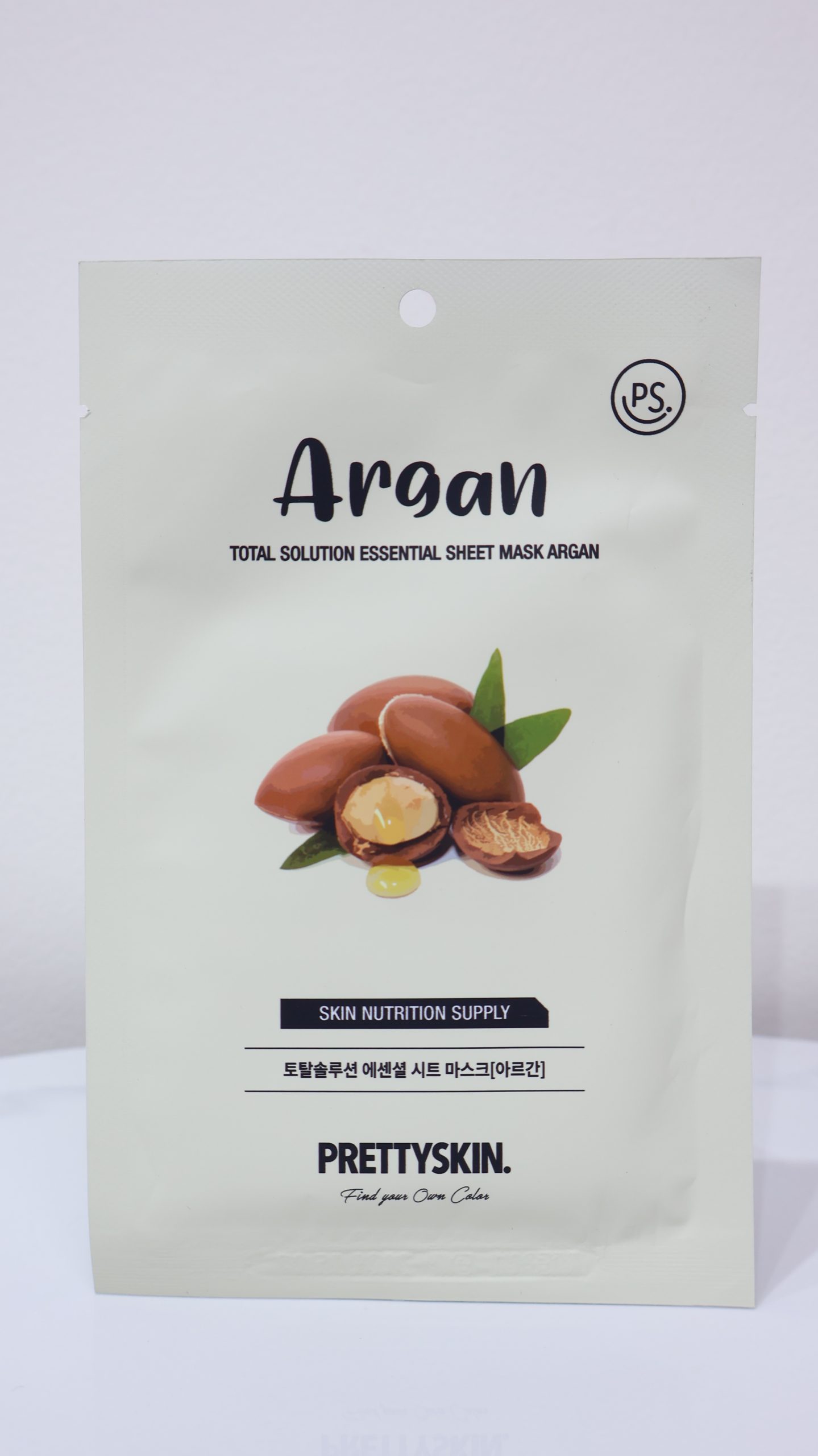 Mặt nạ giấy PrettySkin Total Solution Essential Sheet Mask - Argan