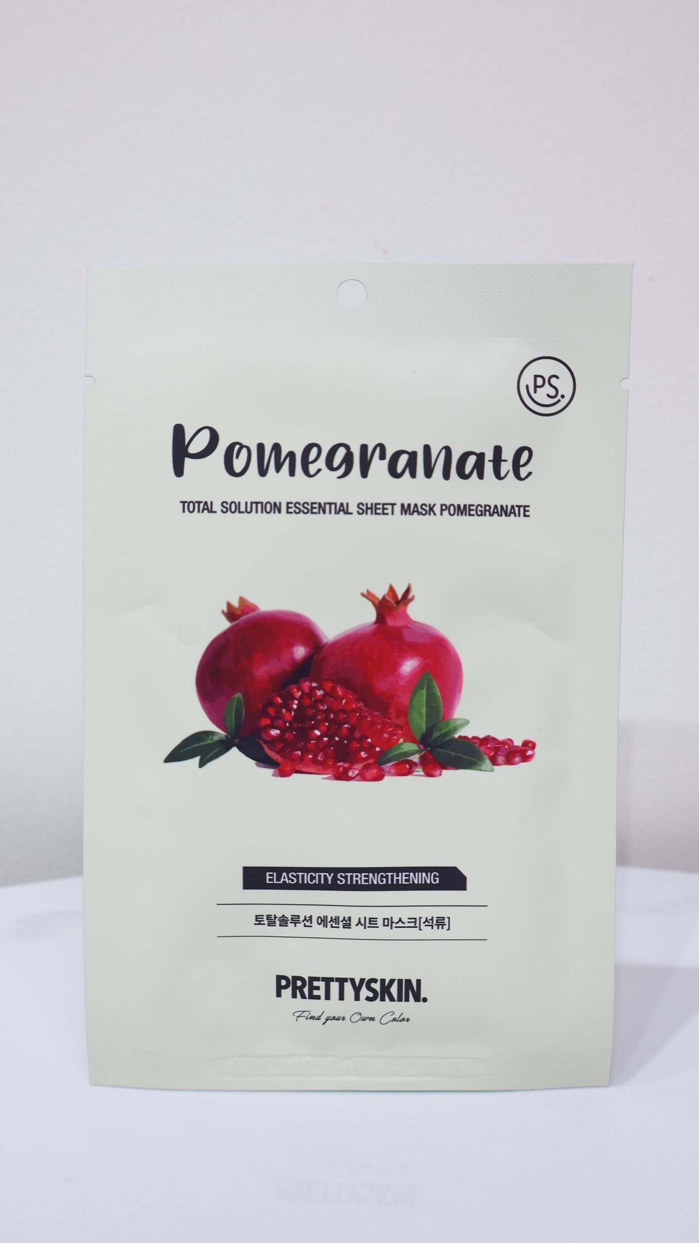 Mặt nạ giấy PrettySkin Total Solution Essential Sheet Mask - Pomegranate