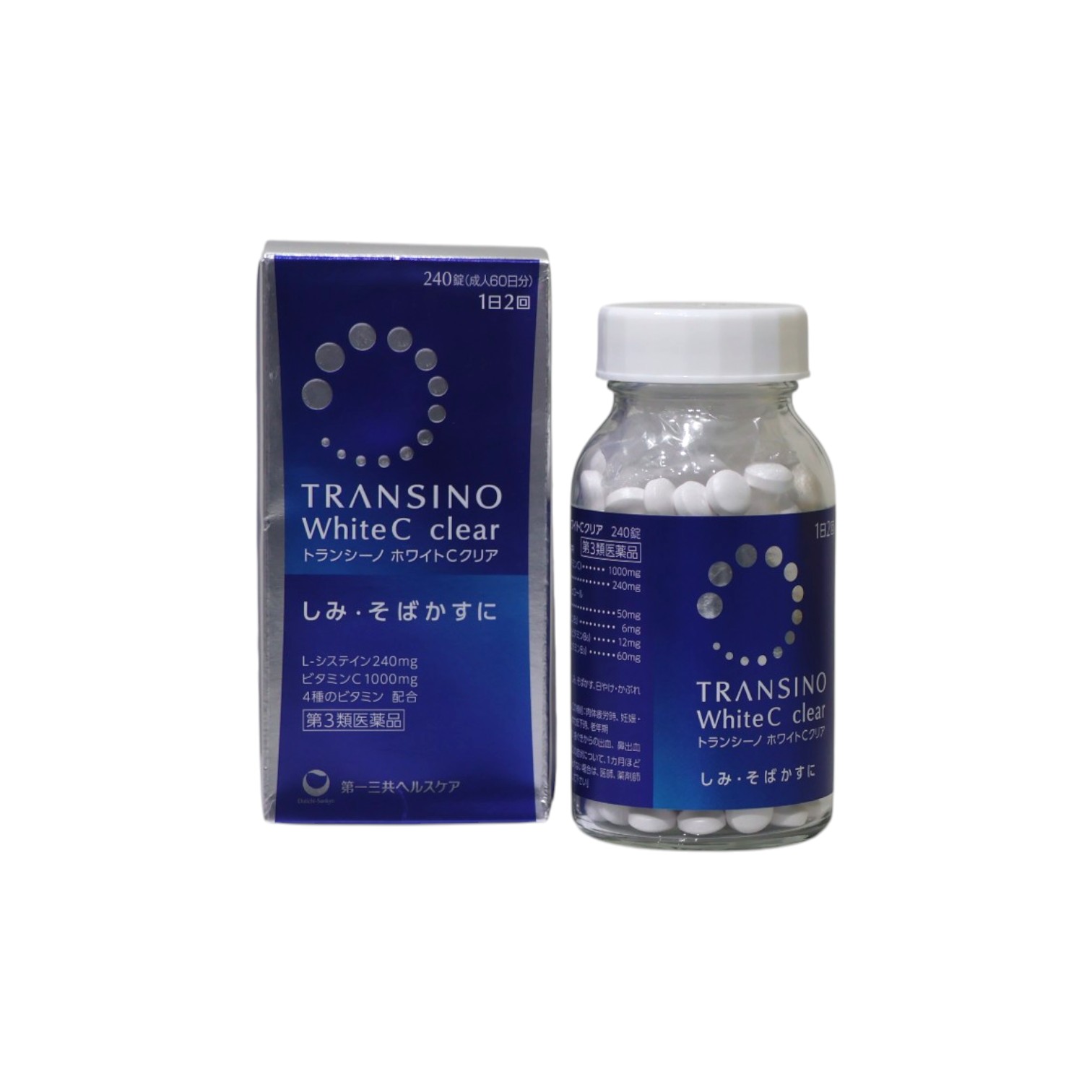 Viên uống trắng da, trị nám Transino White C Clear