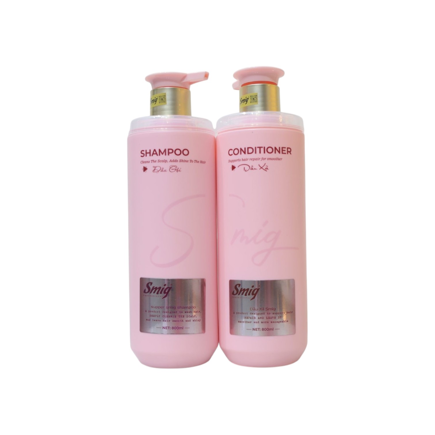 Bộ Dầu Gội và Dầu Xả Smig Professional 800ml