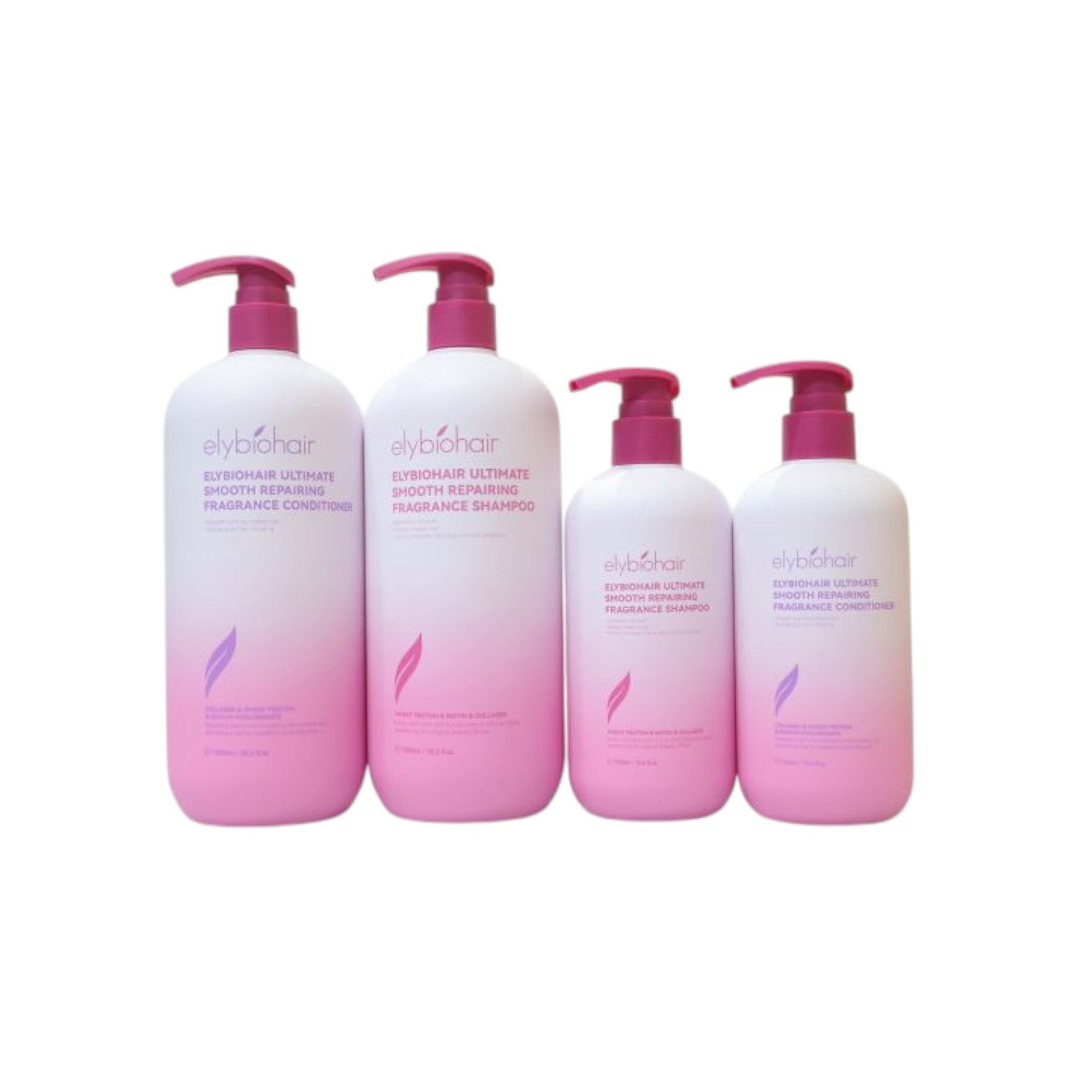 Bộ Gội Xả Phục Hồi Tóc Elybiohair Ultimate Smooth Repairing Fragrance