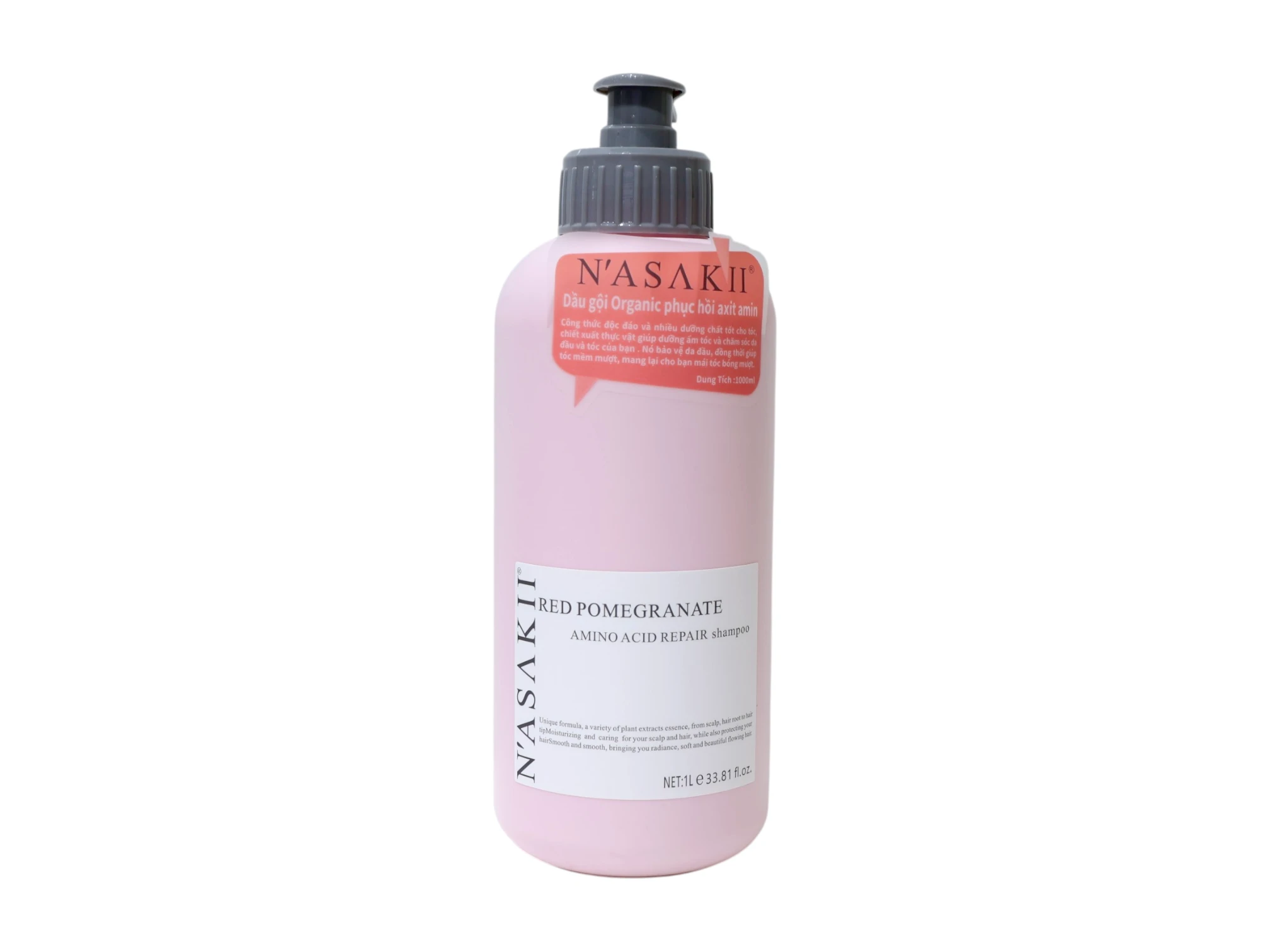 Dầu gội N'ASAKII Red Pomegranate Amino Acid Repair Shampoo (1000ml)