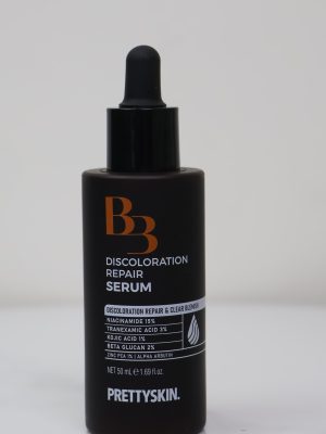 Pretty Skin Discoloration Repair Serum là sản phẩm tinh chất đặc trị cao cấp được thiết kế để giải quyết các vấn đề về sắc tố da như thâm, nám và tàn nhang. Với sự kết hợp của các hoạt chất mạnh mẽ ở nồng độ tối ưu, serum giúp mang lại làn da trắng sáng, đều màu và rạng rỡ hơn chỉ sau một thời gian ngắn sử dụng.