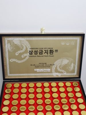 Đây là dòng thực phẩm chức năng cao cấp dạng viên hoàn của thương hiệu Samsung Pharm Hàn Quốc, chuyên về hỗ trợ tuần hoàn não và bồi bổ sức khỏe. Sản phẩm được bào chế từ các loại thảo dược quý theo công thức y học cổ truyền, giúp cải thiện thể trạng và phòng ngừa các vấn đề về huyết áp, tim mạch.