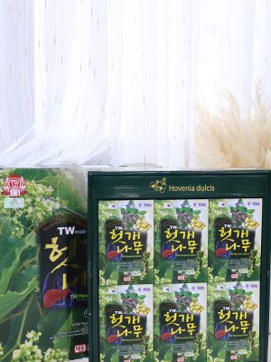 Sản phẩm là nước uống thảo dược cao cấp được chiết xuất từ cây Hovenia Dulcis (cây Khúng Khéng) giúp hỗ trợ giải độc và tăng cường chức năng gan. Đây là sản phẩm bổ trợ sức khỏe nổi tiếng đến từ thương hiệu Taewoong Food với lịch sử từ năm 1981 tại Hàn Quốc.