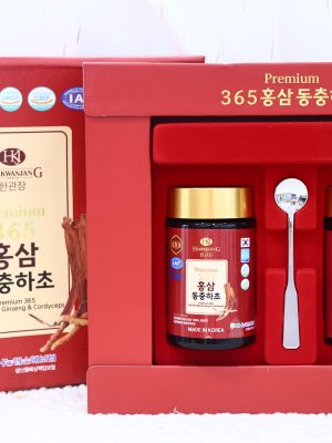 Cao Hồng Sâm Đông Trùng Hạ Thảo Premium 365 Hankwanjang (Hộp 2 hũ x 250g)