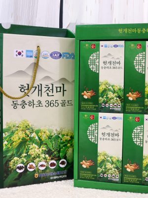 Nước Bổ Gan Heotgae Cheonma Đông Trùng Hạ Thảo 365 Gold (Hàn Quốc)