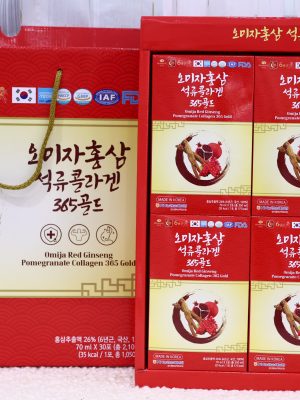 Nước Hồng Sâm Omija Lựu Collagen 365 Gold (Omija Red Ginseng Pomegranate Collagen 365 Gold)