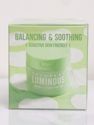 Bông Tẩy Tế Bào Chết Và Làm Dịu Da Colorkey Luminous Green Tea Purifying Pad