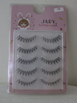 JARY Full Strip Lashes F08 là dòng lông mi giả thiết kế dạng gân trong suốt, giúp mang lại đôi mắt to tròn và cuốn hút một cách tự nhiên. Sản phẩm gồm 5 cặp mi với kiểu dáng sợi đan xen độc đáo, phù hợp cho cả trang điểm hằng ngày lẫn các buổi tiệc tùng.