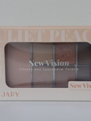 Jary New Vision là dòng bảng màu đa năng kết hợp hoàn hảo giữa phấn mắt và phấn má hồng trong cùng một thiết kế nhỏ gọn. Với tông màu #02 Juliet Peach chủ đạo là sắc đào ấm áp, sản phẩm mang đến vẻ ngoài tươi tắn, trẻ trung và sự tiện lợi tối đa cho người sử dụng.