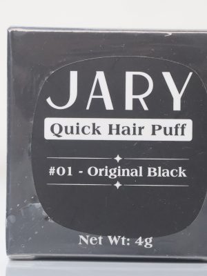 JARY Quick Hair Puff là sản phẩm phấn trang điểm dành riêng cho tóc, giúp che phủ tức thì các vùng tóc thưa, hói hoặc đường chân tóc không đều. Với thiết kế nhỏ gọn và màu sắc tự nhiên, sản phẩm mang lại vẻ ngoài dày dặn, bồng bềnh cho mái tóc chỉ trong vài giây thao tác.