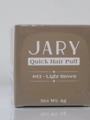 Jary Quick Hair Puff là sản phẩm trang điểm dành riêng cho tóc, giúp che phủ tức thì các vùng tóc thưa, mỏng hoặc đường chân tóc không đều. Với tone màu #03 Light Brown, sản phẩm mang lại vẻ ngoài tự nhiên, giúp mái tóc trông dày dặn và khuôn mặt cân đối hơn.