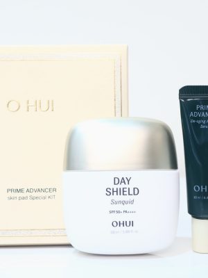 Bộ Sản Phẩm Chống Nắng OHUI Day Shield Sunquid SPF 50+ PA++++ Và Tinh Chất Prime Advancer Special Kit