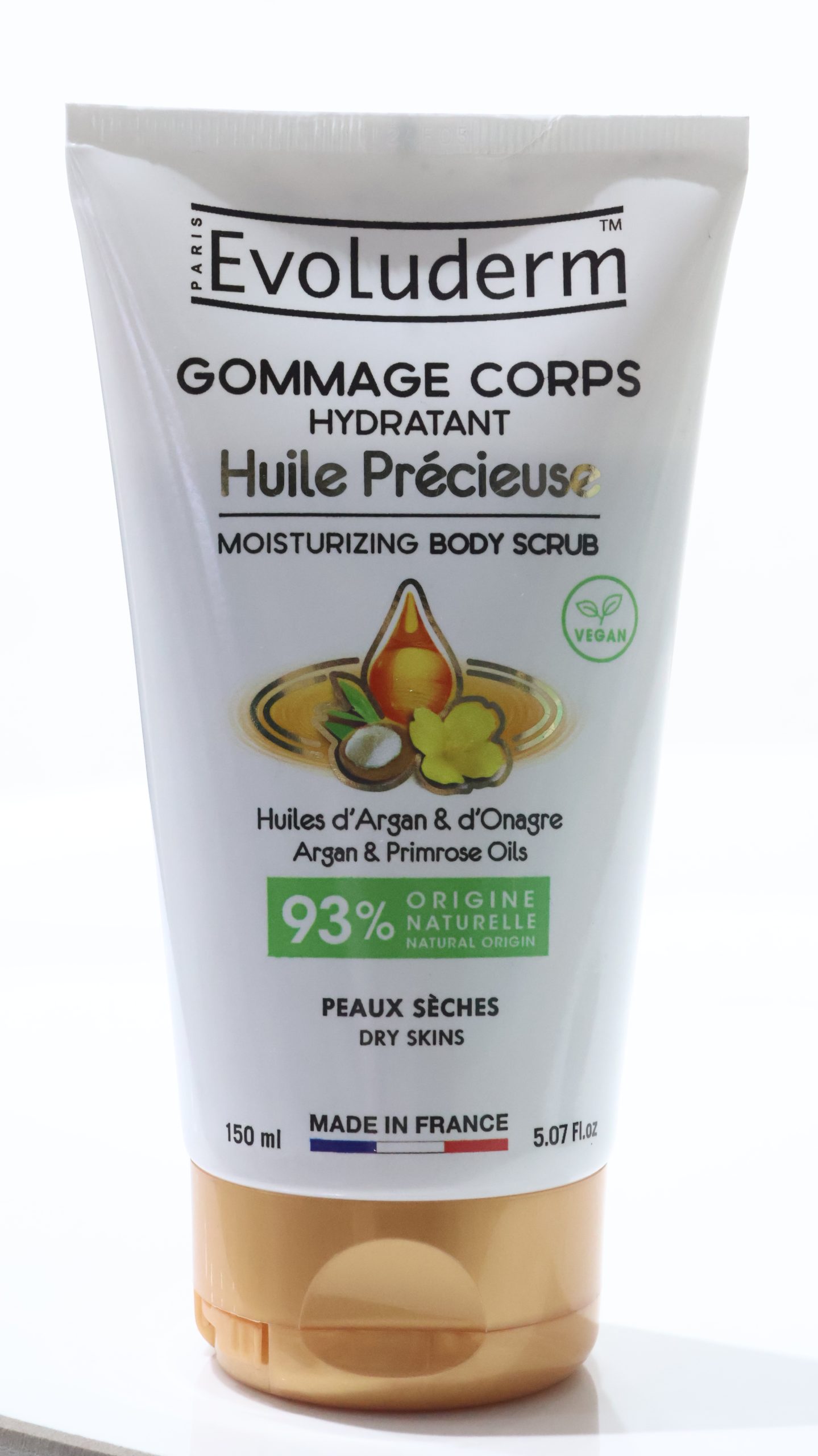 Tẩy Tế Bào Chết Toàn Thân Evoluderm Gommage Corps Hydratant Huile Précieuse