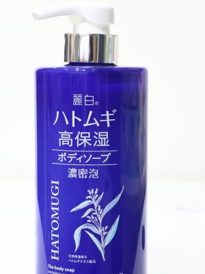 Sữa Tắm Hatomugi Reihaku High Moisturizing Body Soap (Màu Xanh Đậm) 600ml.