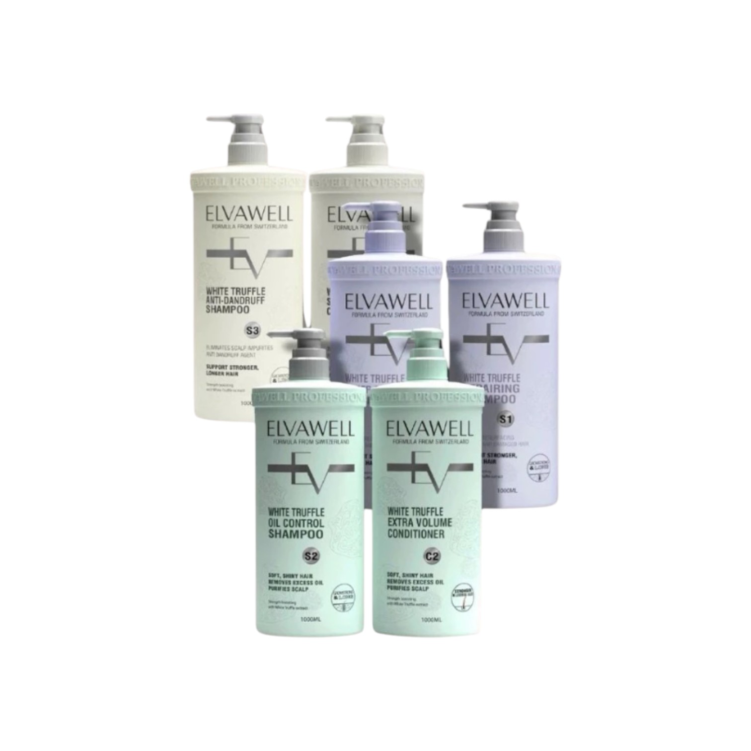 Bộ Gội Xả Phục Hồi Tóc Elybiohair Ultimate Smooth Repairing Fragrance