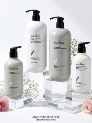 Bộ Dầu Gội Xả Phục Hồi Tóc Elybiohair Keratin & Collagen