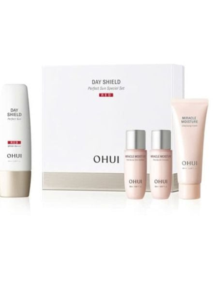 Bộ Kem Chống Nắng Dành Cho Da Nhạy Cảm OHUI Day Shield Perfect Sun Red Special Set