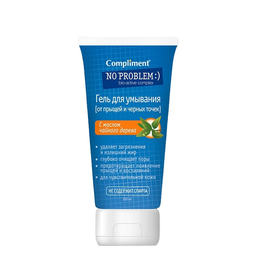 Gel Rửa Mặt Compliment No Problem Bio-active Complex Với Tinh Dầu Tràm Trà