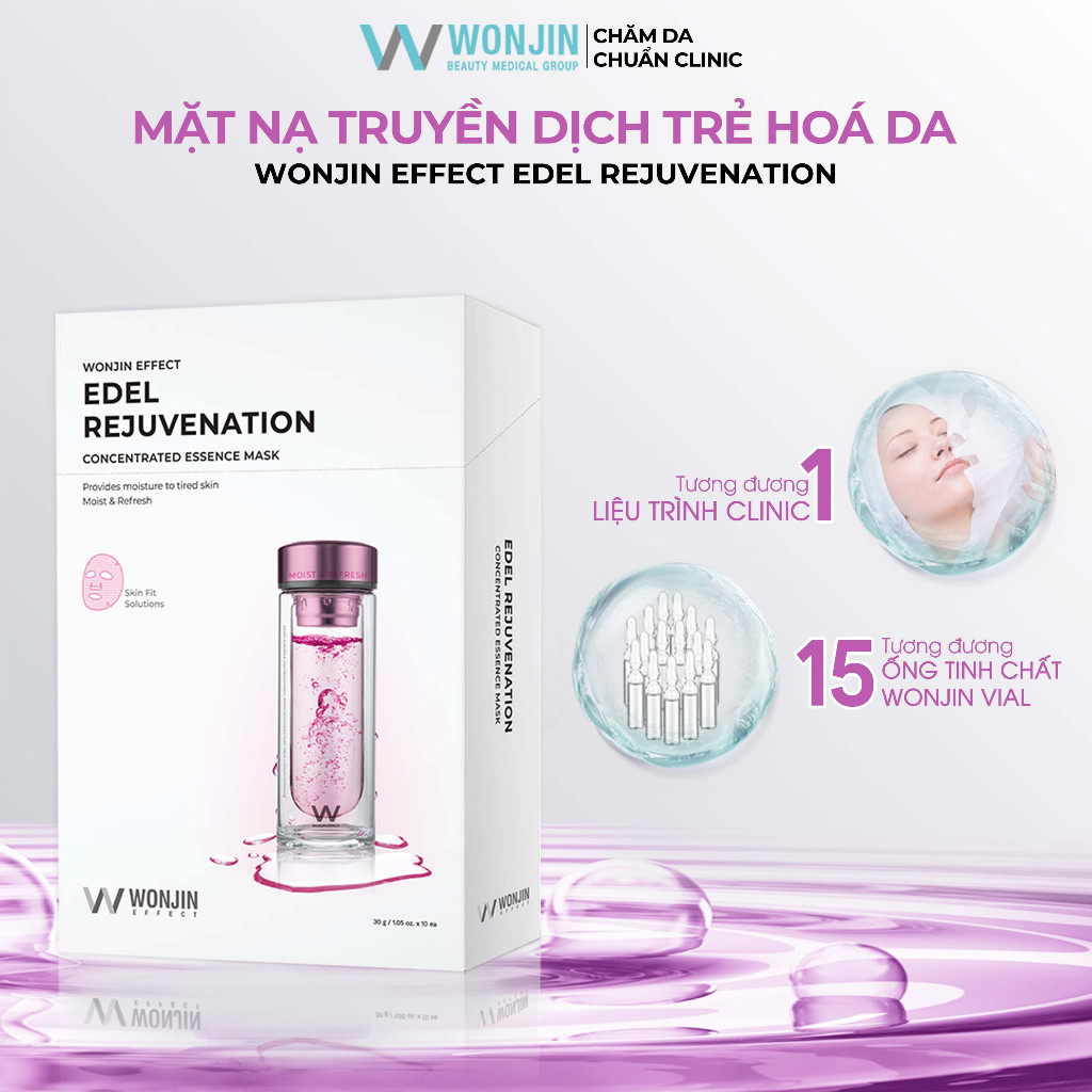 Bộ Sản Phẩm Wonjin Effect Edel Rejuvenation Concentrated Essence Mask Special Gift Set