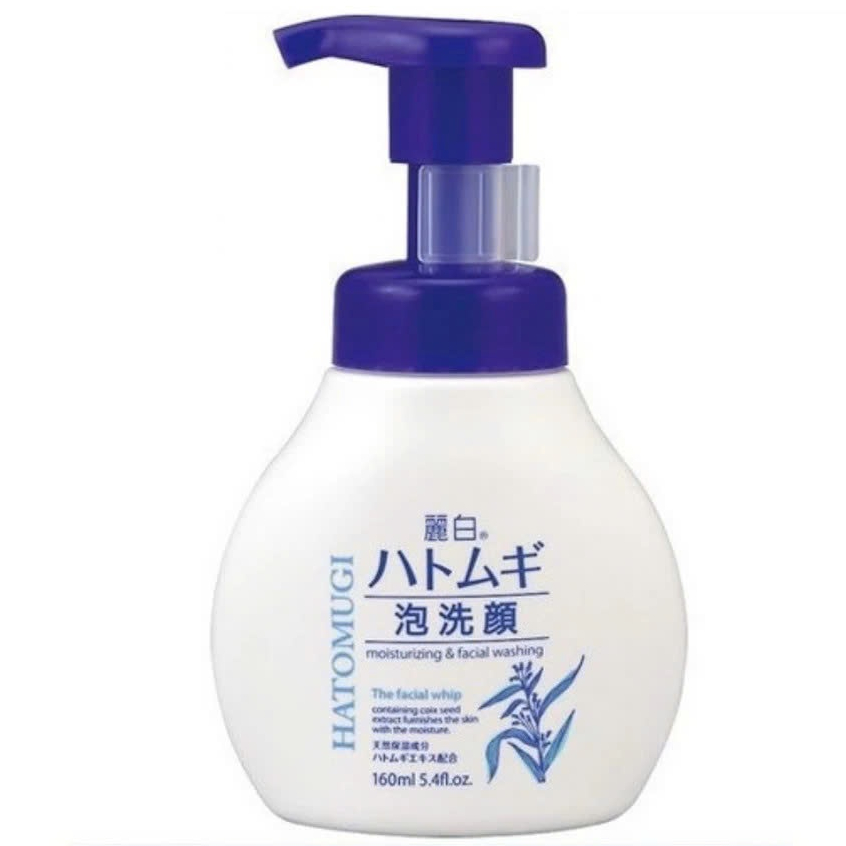 Sữa Rửa Mặt Tạo Bọt Chiết Xuất Ý Dĩ Reihaku Hatomugi Facial Whip 160ml.