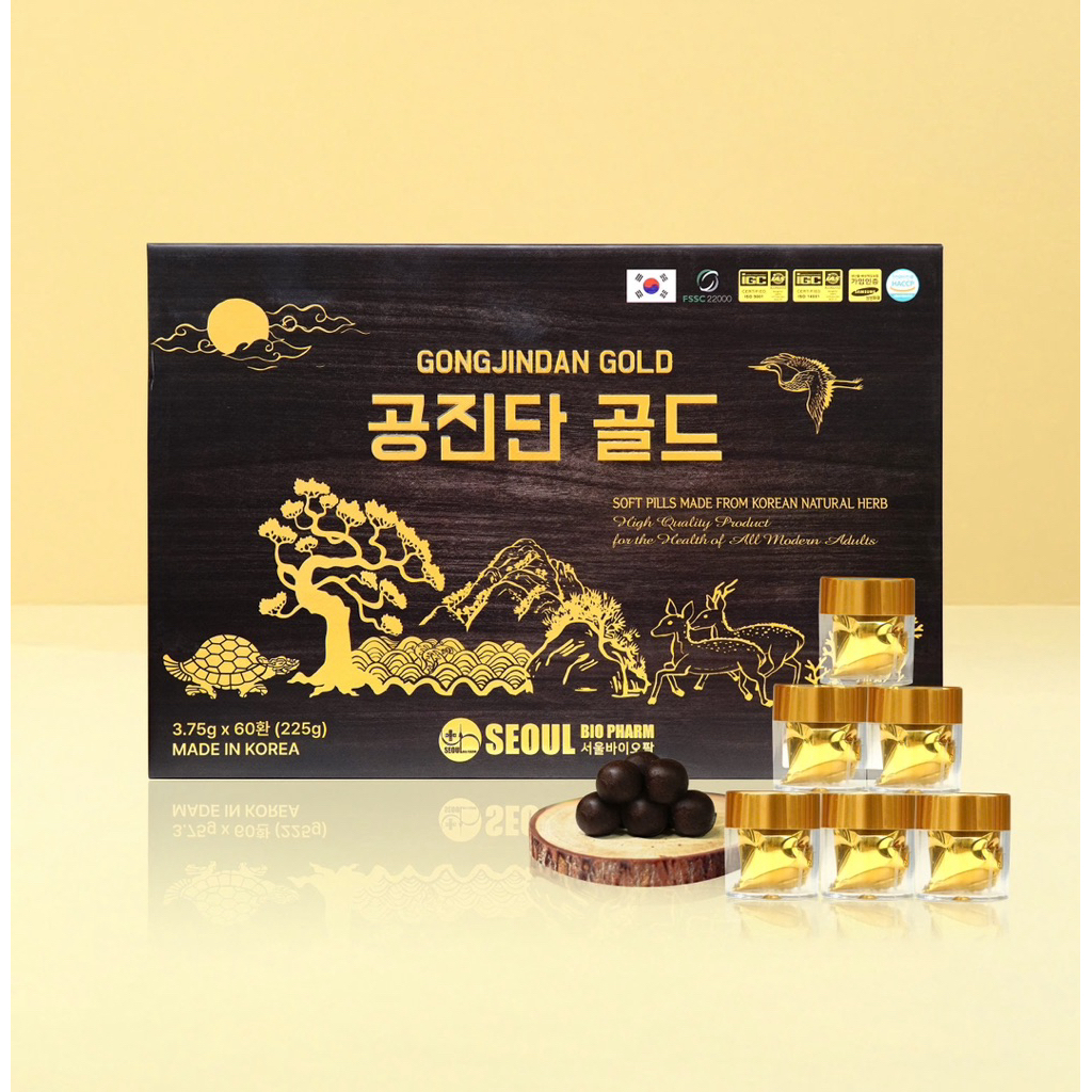 Viên Hoàn Bổ Não Trầm Hương Gongjindan Gold (60 Viên)