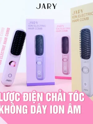 Lược điện JARY là giải pháp tạo kiểu tóc hiện đại, kết hợp giữa lược chải truyền thống và công nghệ làm nóng bằng nhiệt giúp làm mượt tóc xơ rối chỉ trong vài phút. Với thiết kế nhỏ gọn, không dây và màu sắc pastel thời thượng, sản phẩm cực kỳ tiện lợi để mang theo trong túi xách khi đi làm, đi du lịch hoặc dự tiệc.