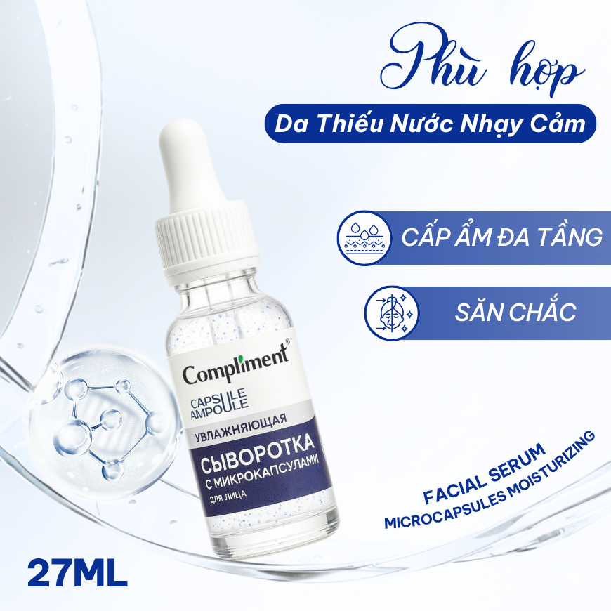 Serum Cấp Ẩm Compliment Capsule Ampoule Với Hạt Vi Nang (Compliment Capsule Ampoule Moisturizing Serum)
