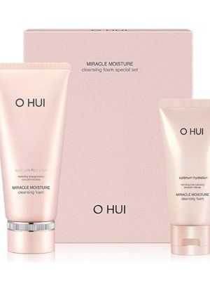 Bộ Sữa Rửa Mặt Dưỡng Ẩm Ohui Miracle Moisture Cleansing Foam Special Set
