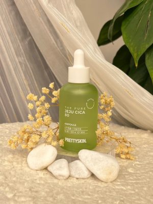 Tinh chất rau má Prettyskin The Pure Jeju Cica 80 Ampoule (50ml).