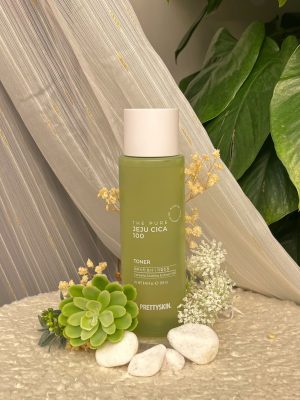 Nước Hoa Hồng Chiết Xuất Rau Má Prettyskin The Pure Jeju Cica 100 Toner (250ml)