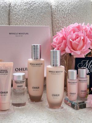 Bộ Dưỡng Ẩm Phục Hồi Da OHUI Miracle Moisture Special Set (Pink Barrier)