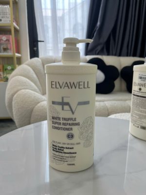 Elvawell White Truffle Super Repairing Conditioner là dòng dầu xả chuyên nghiệp được thiết kế đặc biệt để phục hồi mái tóc khô, xơ và thiếu sức sống. Với chiết xuất từ nấm Truffle trắng quý hiếm, sản phẩm cung cấp dưỡng chất chuyên sâu giúp tóc mềm mượt tức thì mà không gây cảm giác nặng nề.