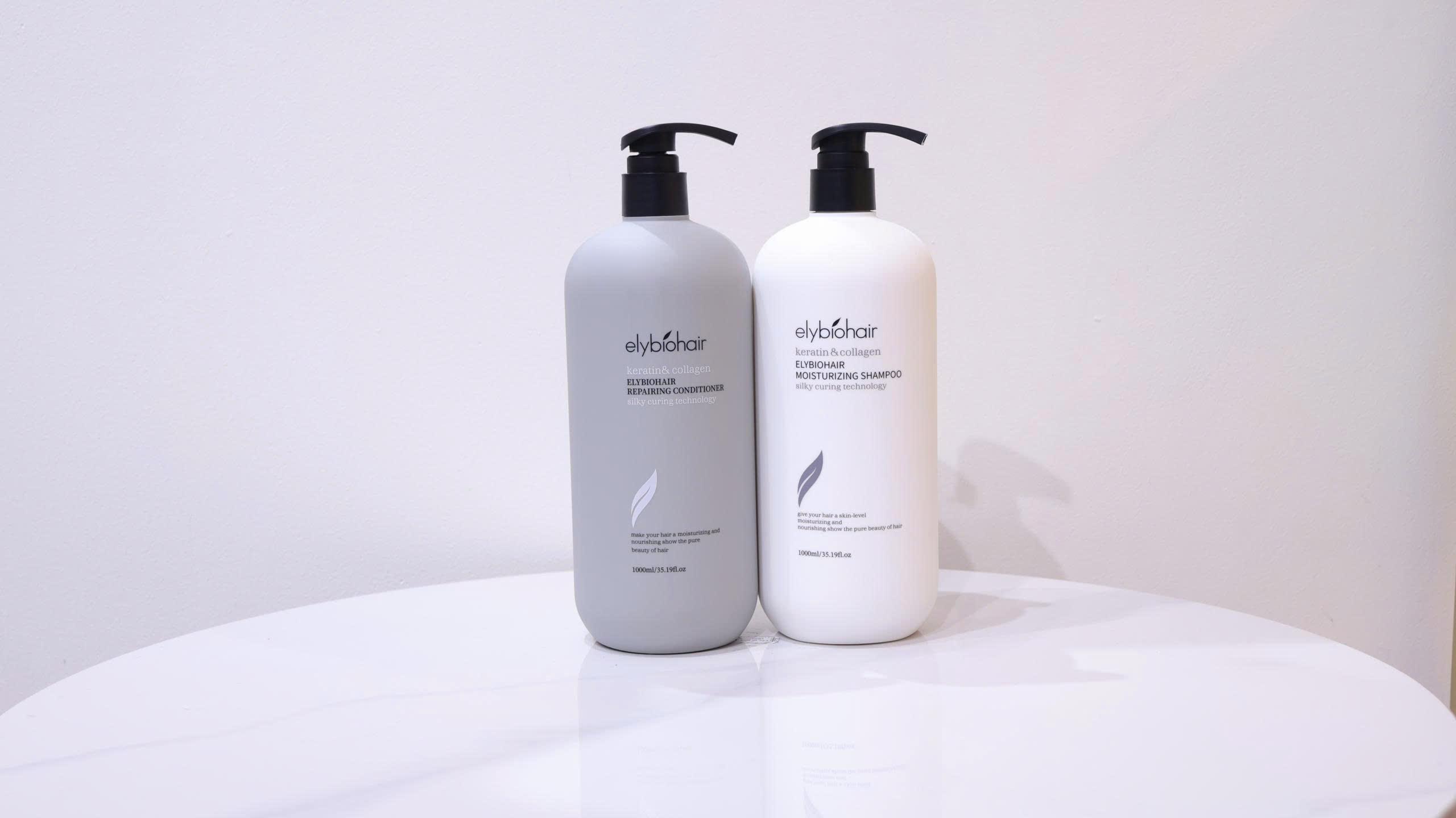 Bộ Dầu Gội Xả Phục Hồi Tóc Elybiohair Keratin & Collagen