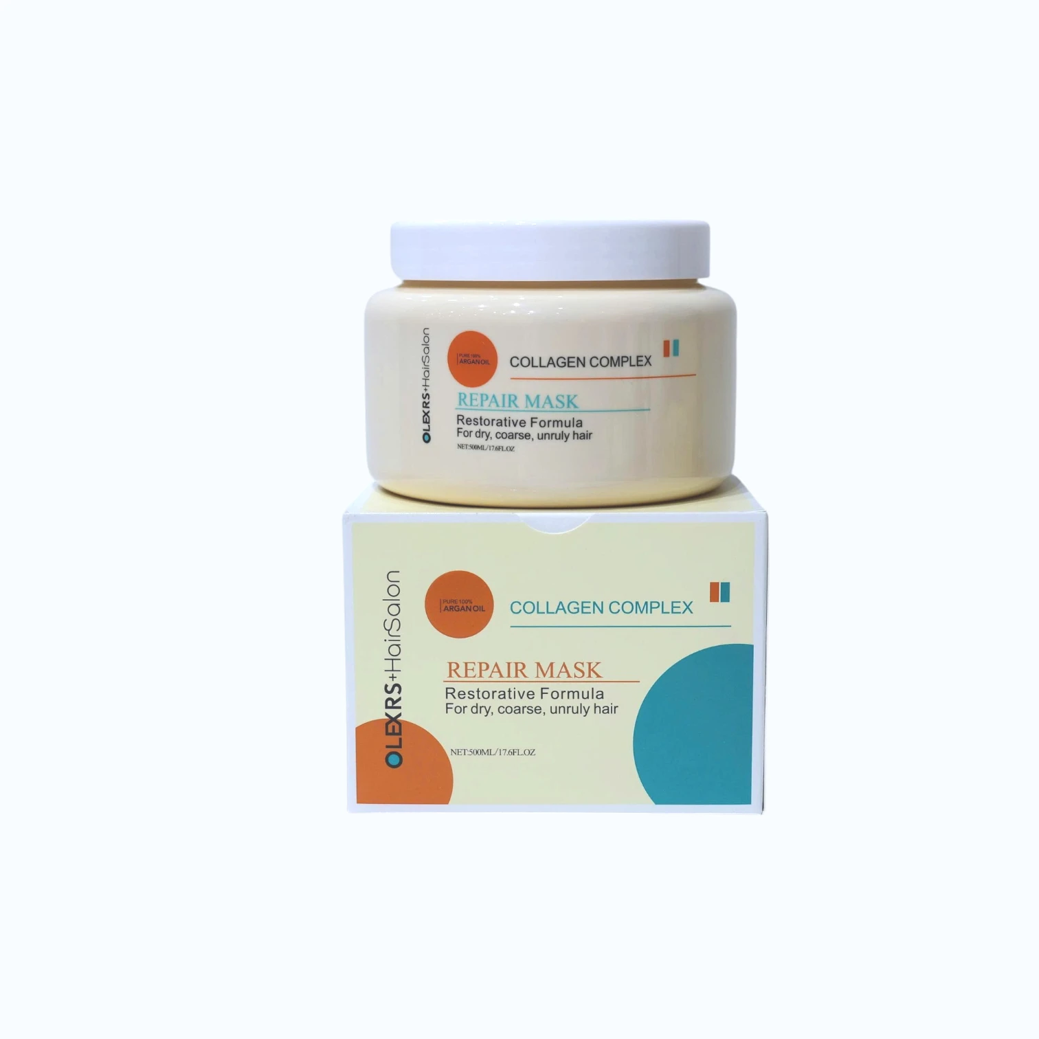 Kem Ủ Tóc Olexrs+HairSalon Argan Oil Collagen Complex Repair Mask 500ml