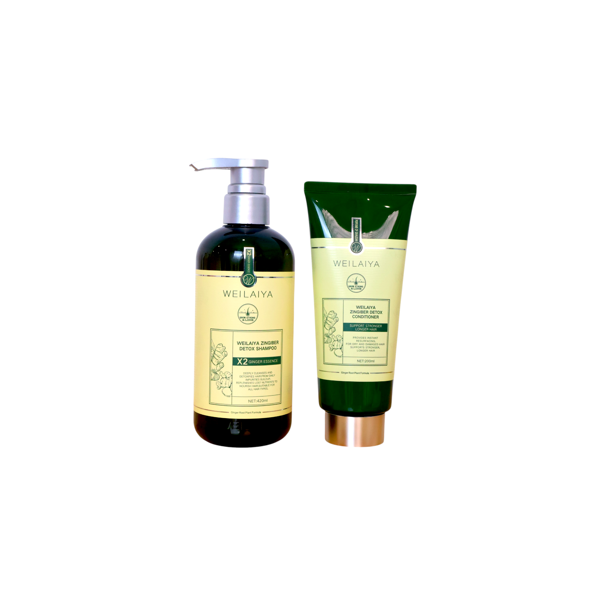 Bộ dầu gội xả gừng Weilaiya Zingiber Detox Shampoo & Conditioner
