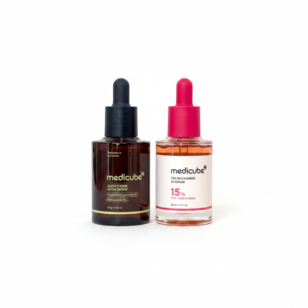 Tinh chất Medicube Glutathione Glow Serum và TXA Niacinamide 15 Serum