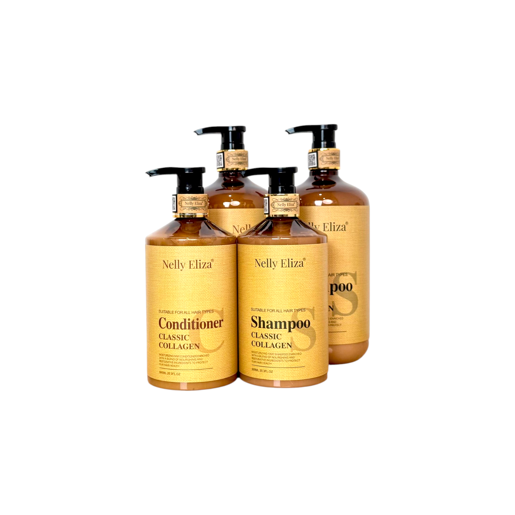 Bộ Dầu Gội Xả Nelly Eliza Classic Collagen